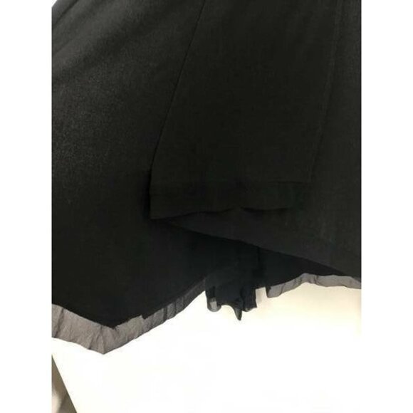 CHICO'S Skirt 1 Small/Medium Black Knit Layered Ke - Picture 5 of 8